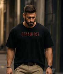 Rise Against Odds Oversized Black T-Shirt | 260 GSM Cotton | RAREWINGZ