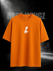 Just Be Quite Oversized Flame T-Shirt | 260 GSM Cotton | RAREWINGZ